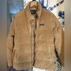 Patagonia Corduroy Fjord Coat w Plaid Flannel Lining